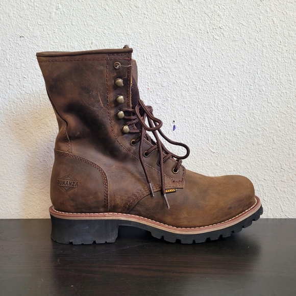 Bonanza Brown Leather Boots - Picture 4 of 4